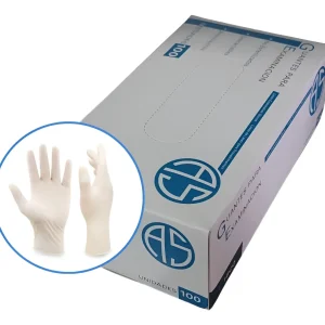 GUANTES LATEX BLANCOS CAJA X 100 UNID CHICO